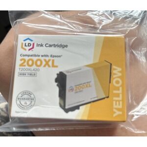 LD T200XL420 200XL Yellow Ink Cartridge for Epson XP-400 XP-200 WF-2520 WF-2530